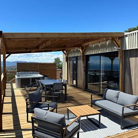 Camping Mobilhome Neuf Domaine 4 Etoiles Ile D'or Terrasse Et Jacuzzi Prive Vue Exceptionnelle